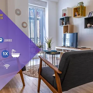 Apartamento Le Lys- T3 Tout Equipé, Vue Imprenable Sur Le Château De, Lourdes